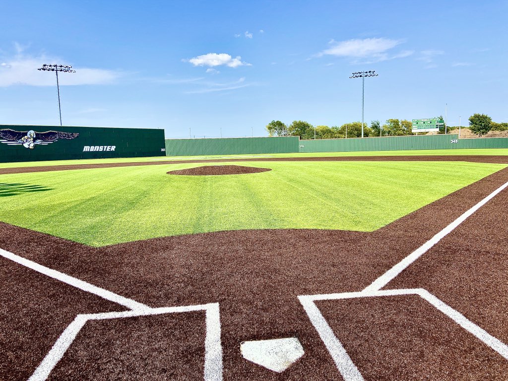 ThePHSBaseball's tweet photo. Just like that...the ole boy is complete! The attention to detail is remarkable and we wouldn’t have it any other way. Best product on the market. The road to “the rock” begins and ends here! @ParagonSportsCo @shawsportsturf #truehop #details212 https://t.co/SQl6KrxxdQ