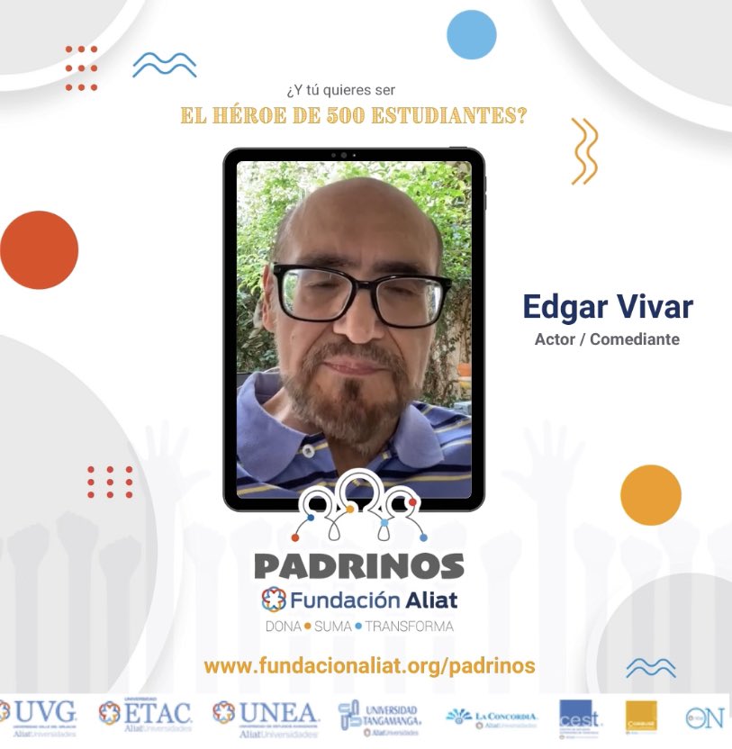 AliatFundacion's tweet photo. Ayudemos, juntos, a que 500 jóvenes puedan continuar sus estudios @varedg ya lo está haciendo y tiene un mensaje para ti! https://t.co/rz5iNVlozn https://t.co/Lc6hPPRZor
