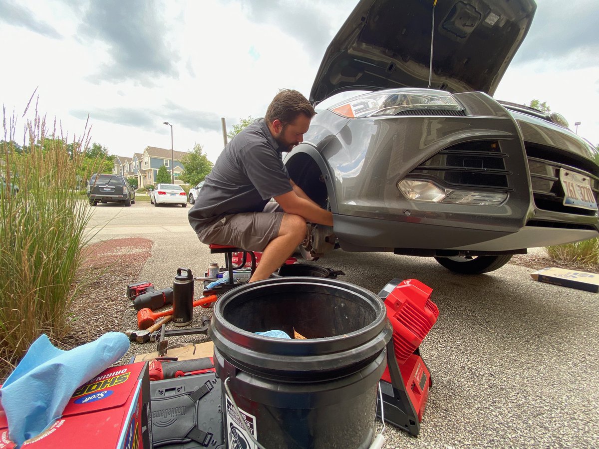 MrFenzel's tweet photo. Friends, I know times are tough and the last thing most want to do right now is to get their brakes replaced.  If you have brake needs please consider using my company @sdbrakerepair.  It is fully mobile and you don’t even have to leave your living room. https://t.co/tgW47lSA3O