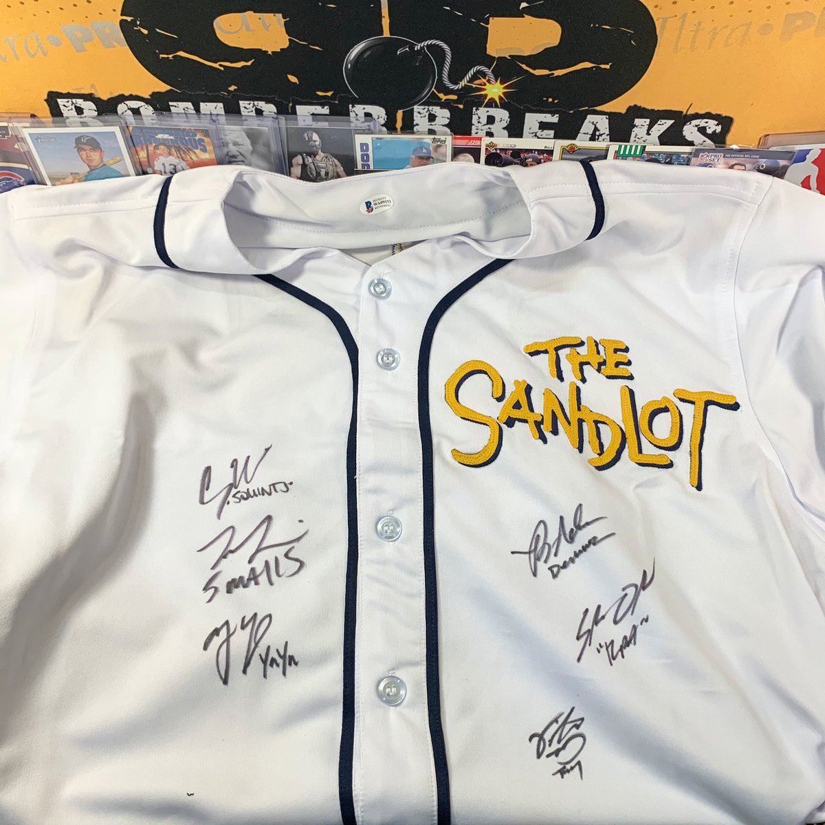 sandlot signed jersey