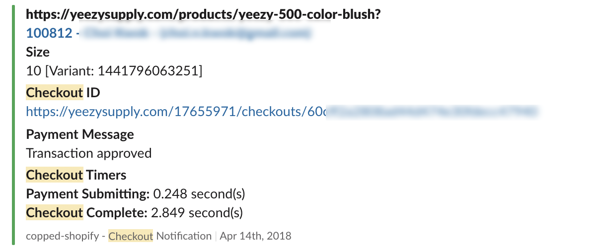 might be finally time to show what I used to be able to do with Shopify in 2018.The timers were from picking up the product. And they are correct.0.248 ms from Product pickup to payment submitted.I had captcha completely bypassed. 1/X