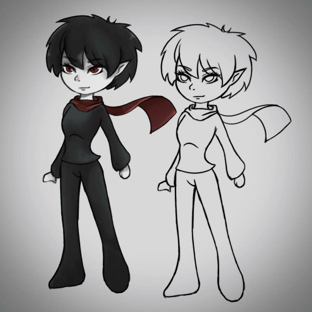 SalemSeries's tweet photo. Another throwback to an early Salem design, with their all-black clothes and red scarf... little bit of a different vibe, huh?
•
#tbt #earlydesign #olddesign #outdateddesign #characterdesign #darkerdesign #allblack #redscarf #salem #thesalemseries https://t.co/xKugyuANlW https://t.co/vAR08WpjtY