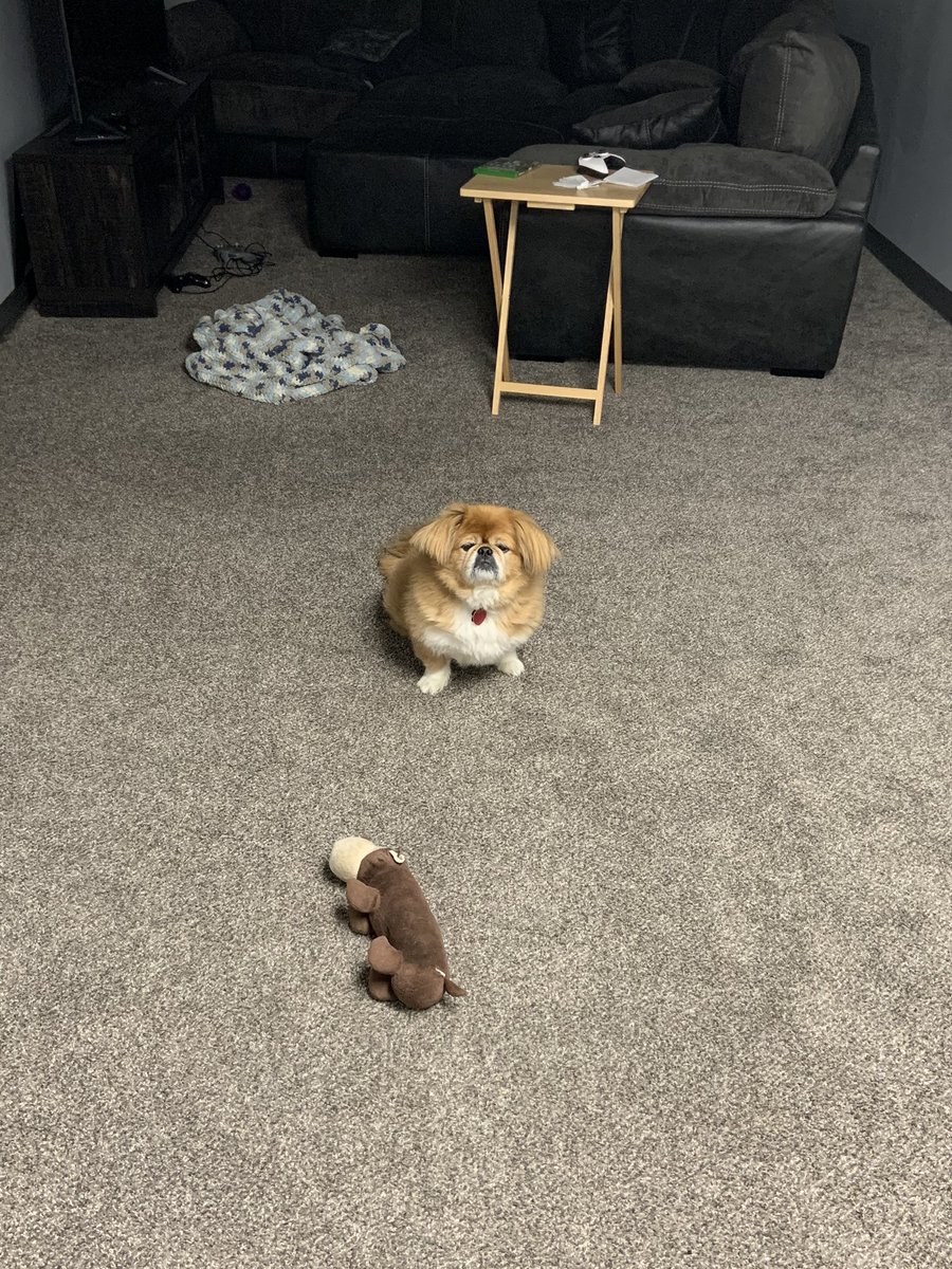 I get up from my computer and step around the corner to this homie mean muggin hard