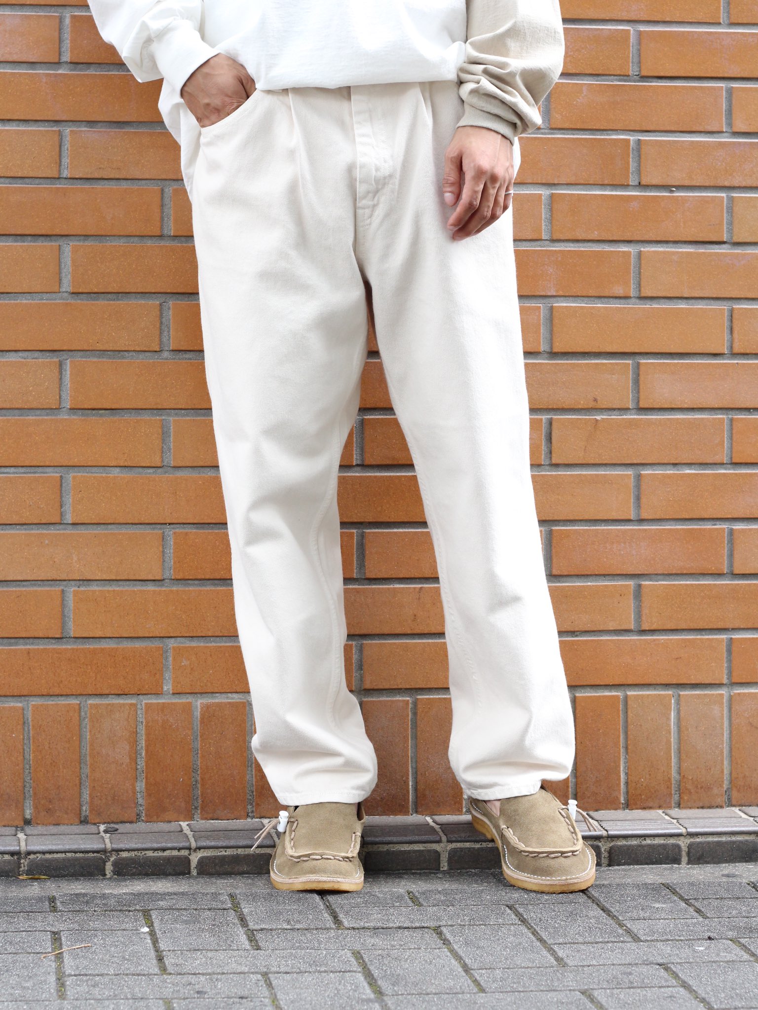 1LDK】5POCKET TUCK WIDE DENIM PANTS | www.fleettracktz.com