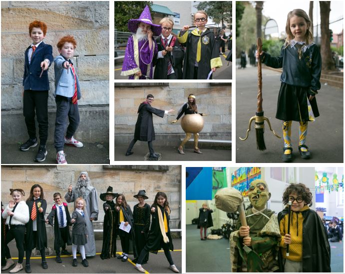 bondi_ps's tweet photo. A Day at Hogwarts was a wonderful way to end #EdWeek20. Our @bondi_ps  students mixed potions, cast spells, created clay beasts and arrived dressed for the part. A shout out to @THEREALMRM1 who brought this incredible idea to life. #lovewhereyou @MrsOParry1 #HarryPotter https://t.co/uqUhyNdOv2