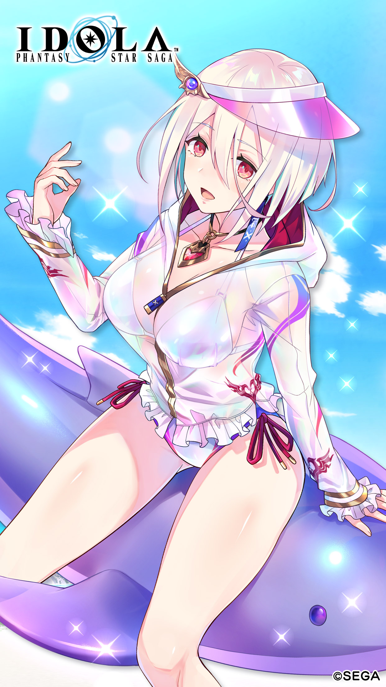 イドラ ファンタシースターサーガ 公式 さんはtwitterを使っています 壁紙プレゼント 新 5キャラ ひと夏の思い出 ジゼル Cv 石見舞菜香 の壁紙をプレゼント Ios用はスレッドにありますので是非スマホの壁紙に設定してみてくださいね