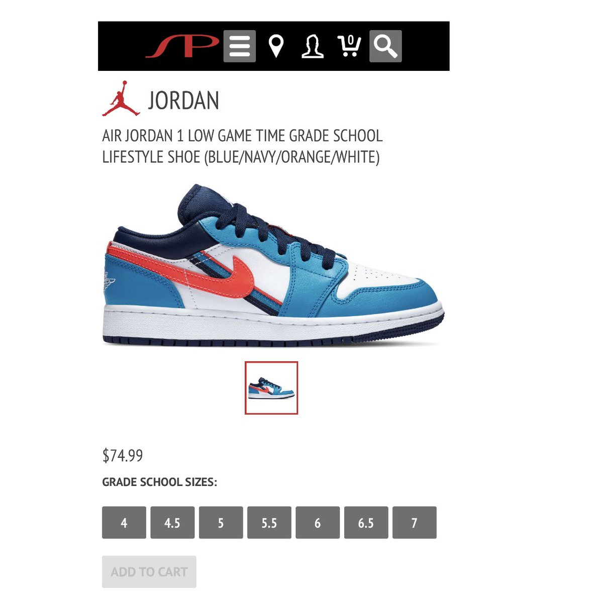 air jordan 1 low game time