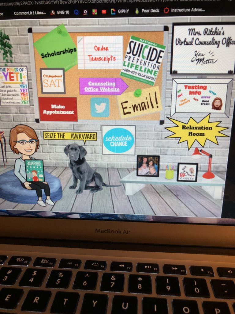 ENGSarahWap's tweet photo. This woman is outstanding! She is so dedicated to students at #LPSelma. Thanks to @wapcounselor’s presentation today I remembered that sometimes it’s okay to chill and watch a live puppy feed for a few minutes to decompress. 🐶 #SEL #virtualrelaxationroom https://t.co/l5qjro3bca
