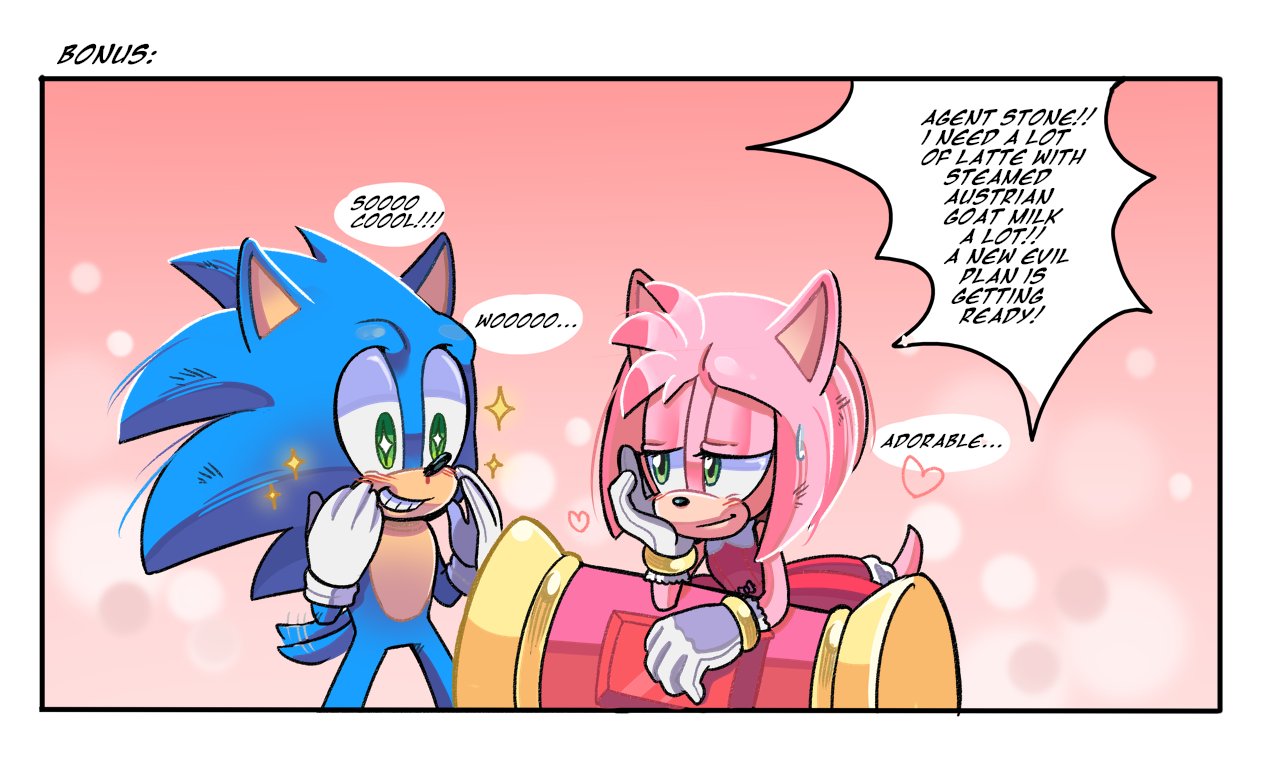 Do you guys think a sonic amy relationship would work or not? (Comic by charuzu) : r/SonicTheMovie