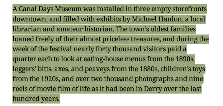  #ccITstv mike hanlon is so charming that he convinced the oldest families of this horrible town to loan their "priceless treasures" in his exhibits for free