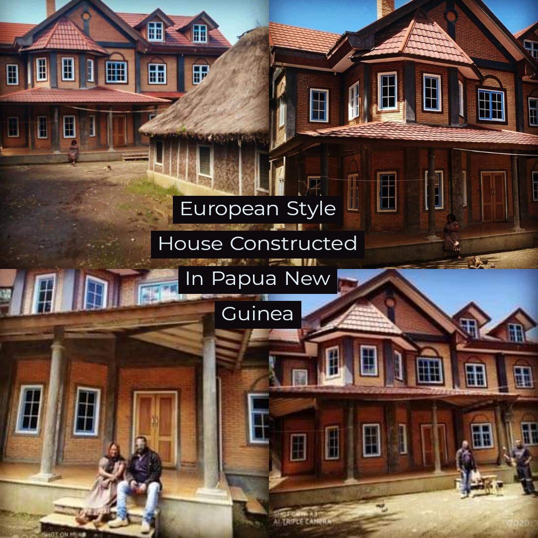 European style House  constructed in the Highlands of  Papua New Guinea! 💪💯 #png
📸| Icemanga Tee
#Architecture #houses #papuanewguinea #architectural #europeanstyle #cottagestyle