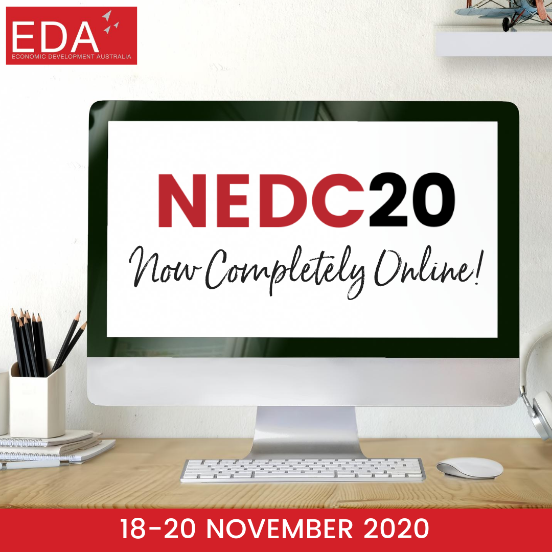 EDAustralia's tweet photo. Due to the escalation of COVID-19 outbreaks in Victoria and NSW and continuing lockdowns and travel restrictions, NEDC20 will now be a completely online event.

https://t.co/NffIxUSgPv https://t.co/2qXWlnewUr