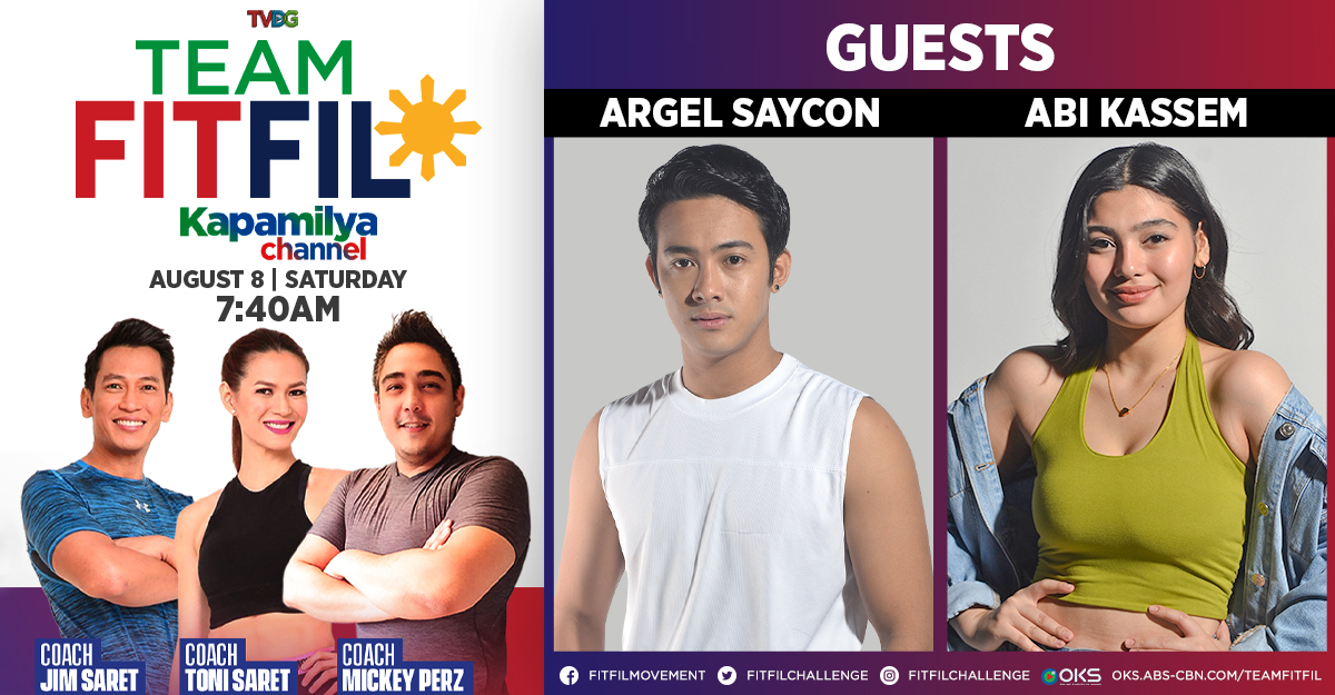 It’s time to shine, Team FitFil! Maki-workout and dance to “Bituin” with the rising stars Argel Saycon and Abi Kassem! This Saturday na ‘yan at 7:40AM on Kapamilya Channel! #TeamFitFil

<a href="/iamargelsaycon/">Prince Argel Saycon</a> <a href="/abikassem/">Abi Kassem</a>