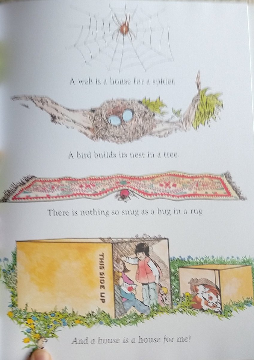 67. A House Is a House for MeThis book OWNSIt is a children's introduction to abstractionIt begins by listing literal homes in which animals live and then stretches the concept beyond all recognition in perfect meterStrong recommend