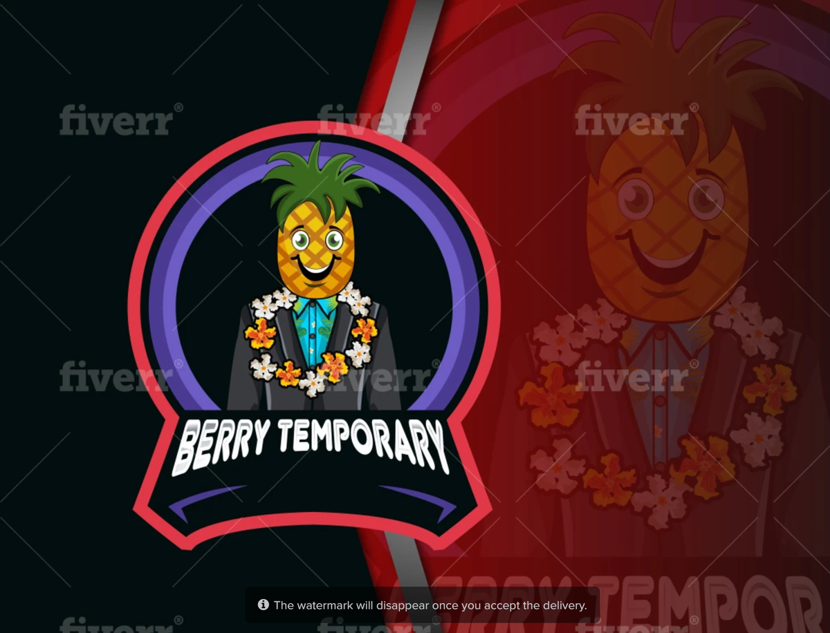Berry_Temporary's tweet photo. How does this one look? Thoughts ideas criticism. Which was better the first one or the second one? #Fiverr #twitch #Mixer #graphicdesign #logofeedback #logo https://t.co/GOe1VzAnoE
