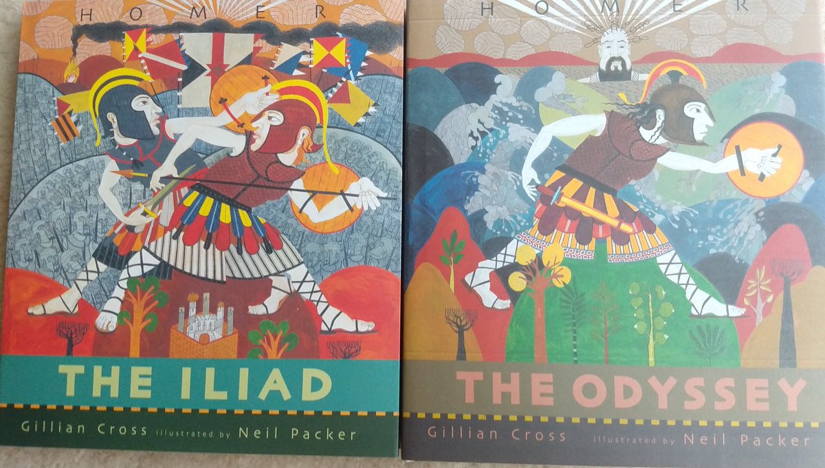 70. HomerI found these fellas at a reasonable price.I'd say they're elementary appropriate--stories are probably a little long for preschoolers.Thoroughly illustrated but maybe not an early childhood aesthetic.Still I appreciate the work and it had me thinking about Myth