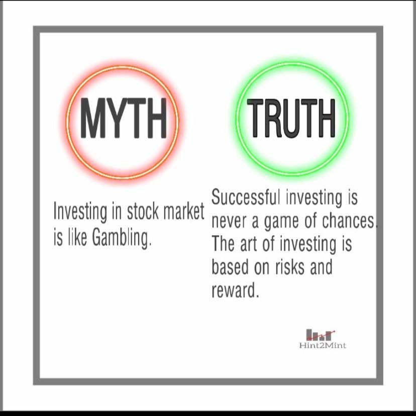 chariotfinserve's tweet photo. It’s the day- Burst the myth💣
#hint2mint #mythtruth #financialblogger #financetips #readthyrupee #Mythbusters #fridaymorning #StockMarket https://t.co/w245W5CKsx