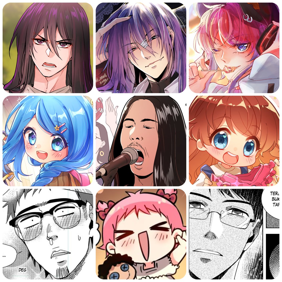 #faceyourart
yang ikemen ada, chibi ada, komik ada.. wah lengkap! 