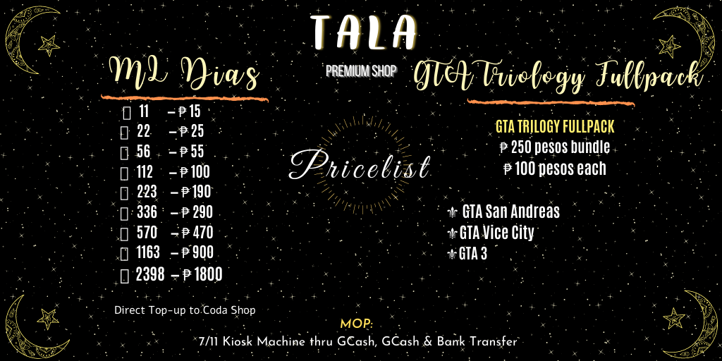 PremiumsTala's tweet photo. ✨ML DIAS AND GTA TRIOLOGY ✨ https://t.co/tKd5aycXDK