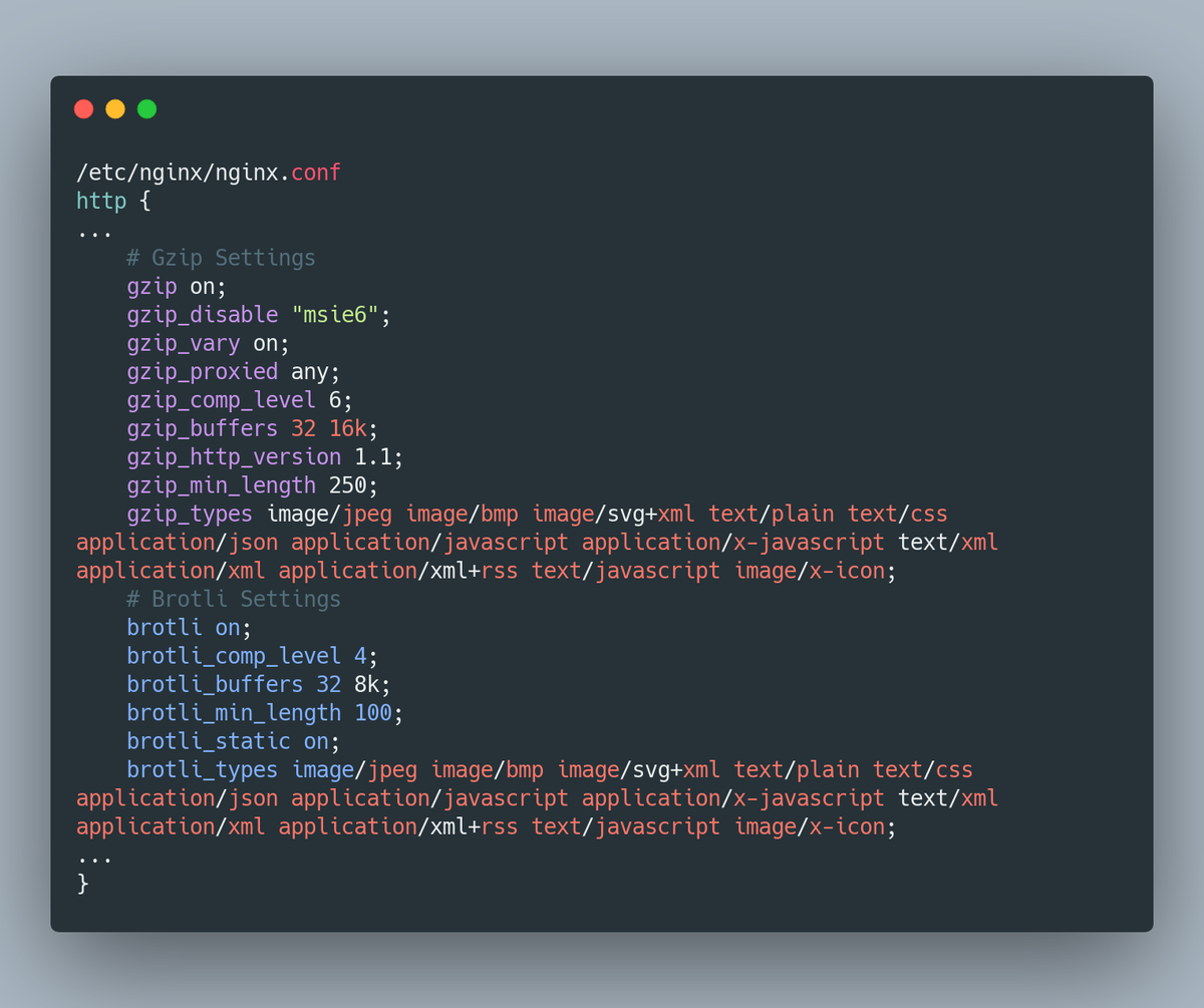 7/ Content Compression: Here comes Brotli, which is the latest encoding algorithm by Google. Brotli is ~20% more efficient than Gzip. Just keep in mind you should send content in Gzip where Brotli is not supported. Brotli works best with static files rather than dynamic content.