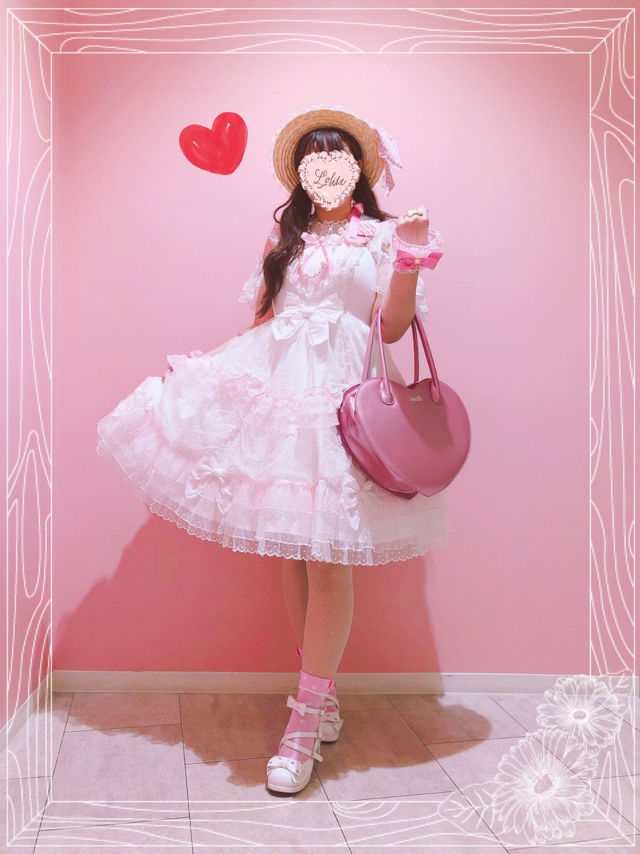 Angelic Pretty トッピングハートジャンパースカート