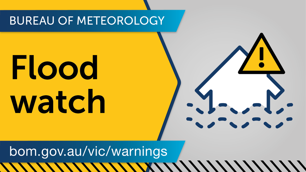 BOM_Vic's tweet image. ⚠️ #Flood Watch issued for #Gippsland #UpperMurray. Moderate to major flooding possible for Snowy, Bemm, Cann, Genoa catchments. Minor flooding elsewhere. Flooding from Saturday afternoon.  See ow.ly/k2mz30igWeu for details; follow @vicemergency #VicFloods @vicsesnews