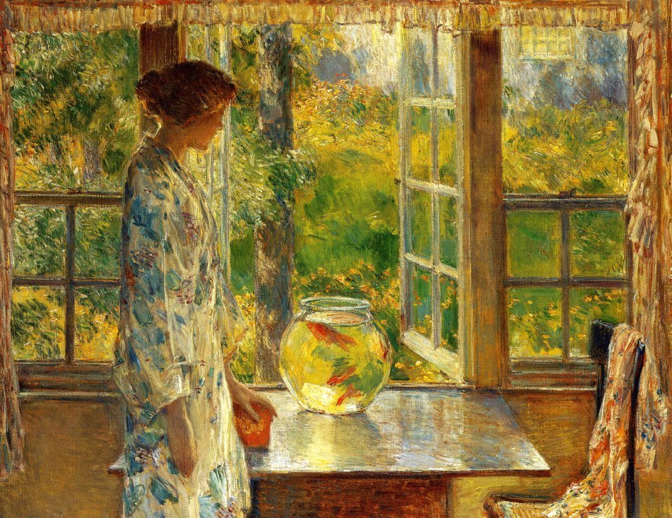 Weird reference but for some reason Carlisle has an undiscovered Childe Hassam oil painting that Edward terms “simple,” which is interesting I guess since Hassam is an American impressionist painter.