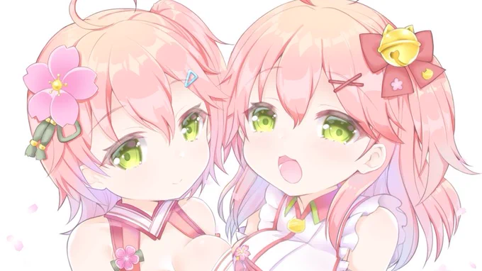 みこちゃん2周年&amp;40万人おめでとー??????
ずーっとずっとだいすき✨
待ってんで…❗

#さくらみこ2周年 
#miko_Art 