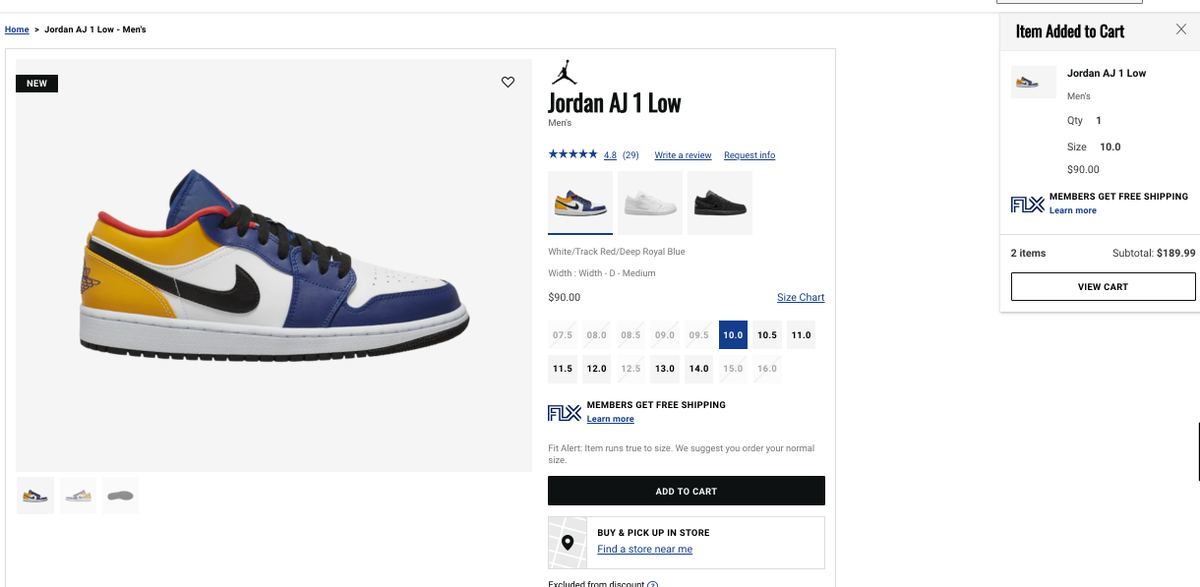 jordan 1 low track red