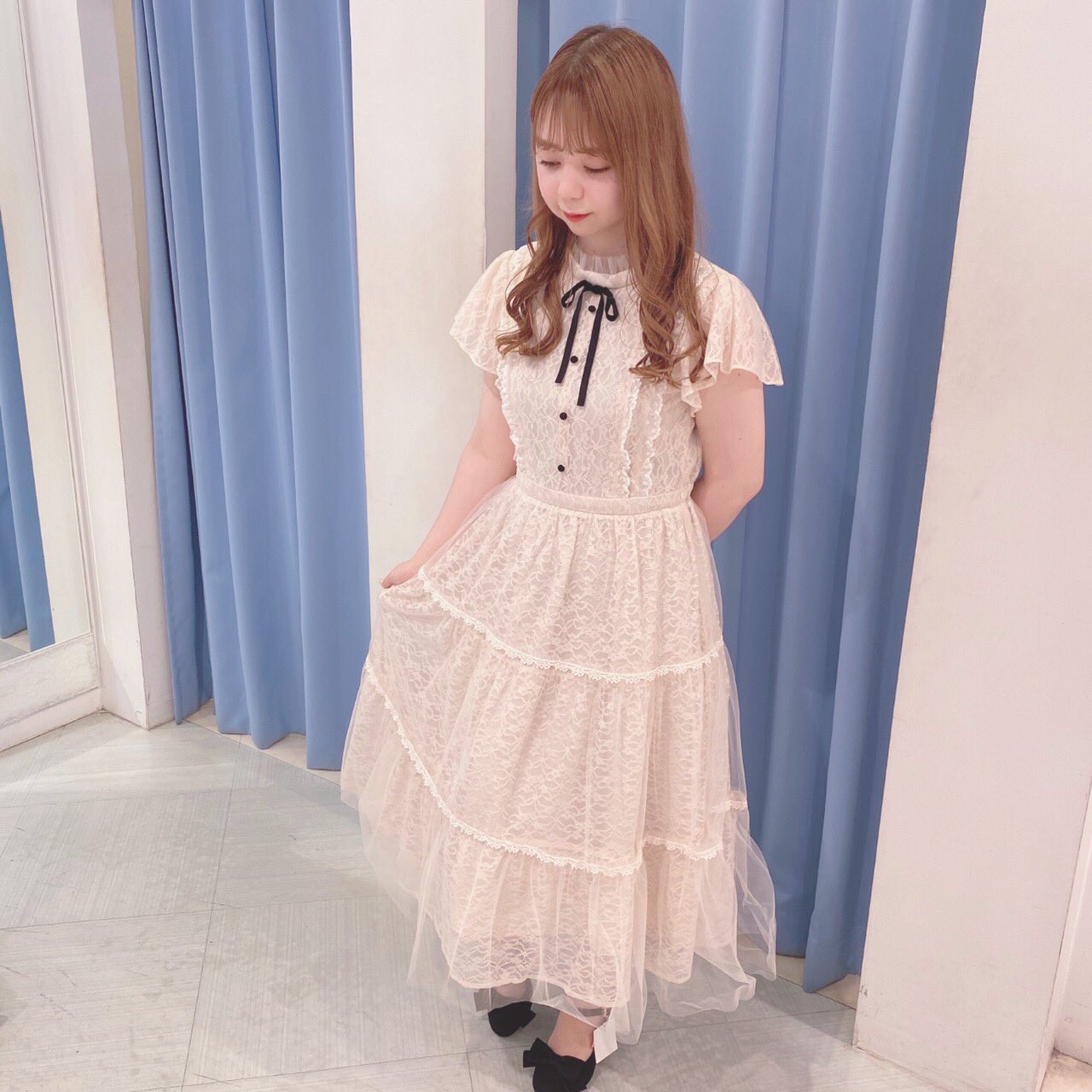 新品同様❗️ミルフィーユワンピ&ボレロ　ファミリア 🎀新作のお知らせ🎀﻿ ﻿ ☑ Fairyリュバンポンチョコート﻿ 38,000