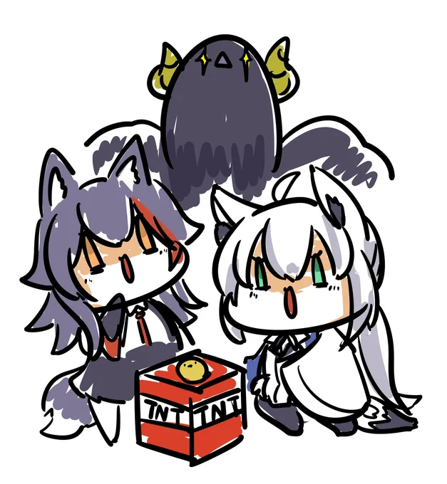 コラボした時に描いたような気がして探したけど、クソみたいな絵しかなかった 