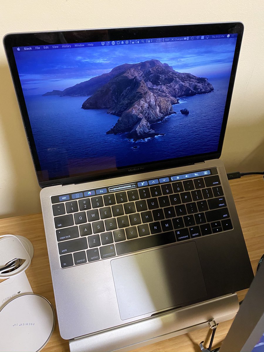 We start with my 2015 MacBook Pro. My primary computer, its keyboard is trash because of Apple's withering contempt for its users. My iMac has been ordered.