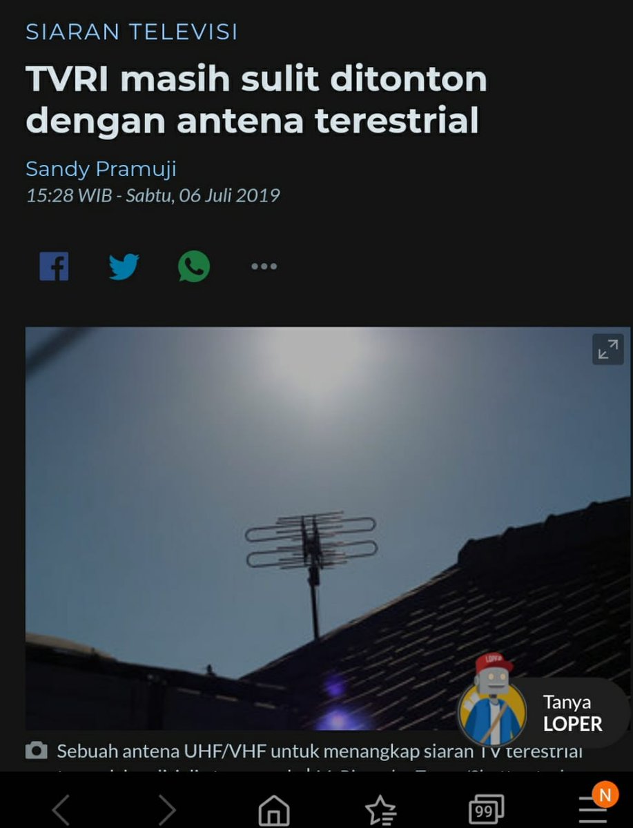 Cm rakyat yg ada akses sistem teresterial (pakai antena UHF) <a href="/TVRINasional/">TVRI Nasional</a> aja dpt ikut program DBR <a href="/Kemdikbud_RI/">kemdikbud go id</a> ini. Pdhl blm slruh wilayah  Indonesia terjangkau dgn teresterial TVRI. 

So, anak2 yg tdk dpt nonton TVRI dgn sistem teresterial, DILARANG ikut belajar.. 

<a href="/DPR_RI/">DPR RI</a>