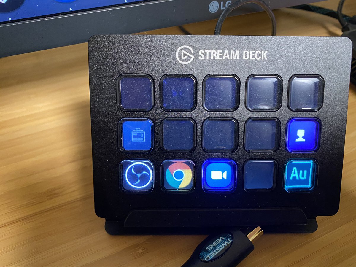 The  @elgatogaming Stream Deck isn't really great for my use case. I mostly use it to open different apps. I wish it had better Audition integration; maybe it does and I just don't know how it works. I'd not buy it again at the moment.