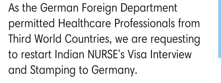 annJoseph15's tweet photo. @AmbLindnerIndia @HeikoMaas @jensspahn @GermanyinIndia @IndiainHamburg @CGIFrankfurt @IndiainHamburg @HardeepSPuri @PMOIndia @ShashiTharoor @DrSJaishankar 

#RestartIndianNursesVisaServicesToGermany
#ReopenGermanEmbassiesInIndia
#StartFreshVisaAppointments
#RestartEmploymentVisa https://t.co/e8vawQpV4s