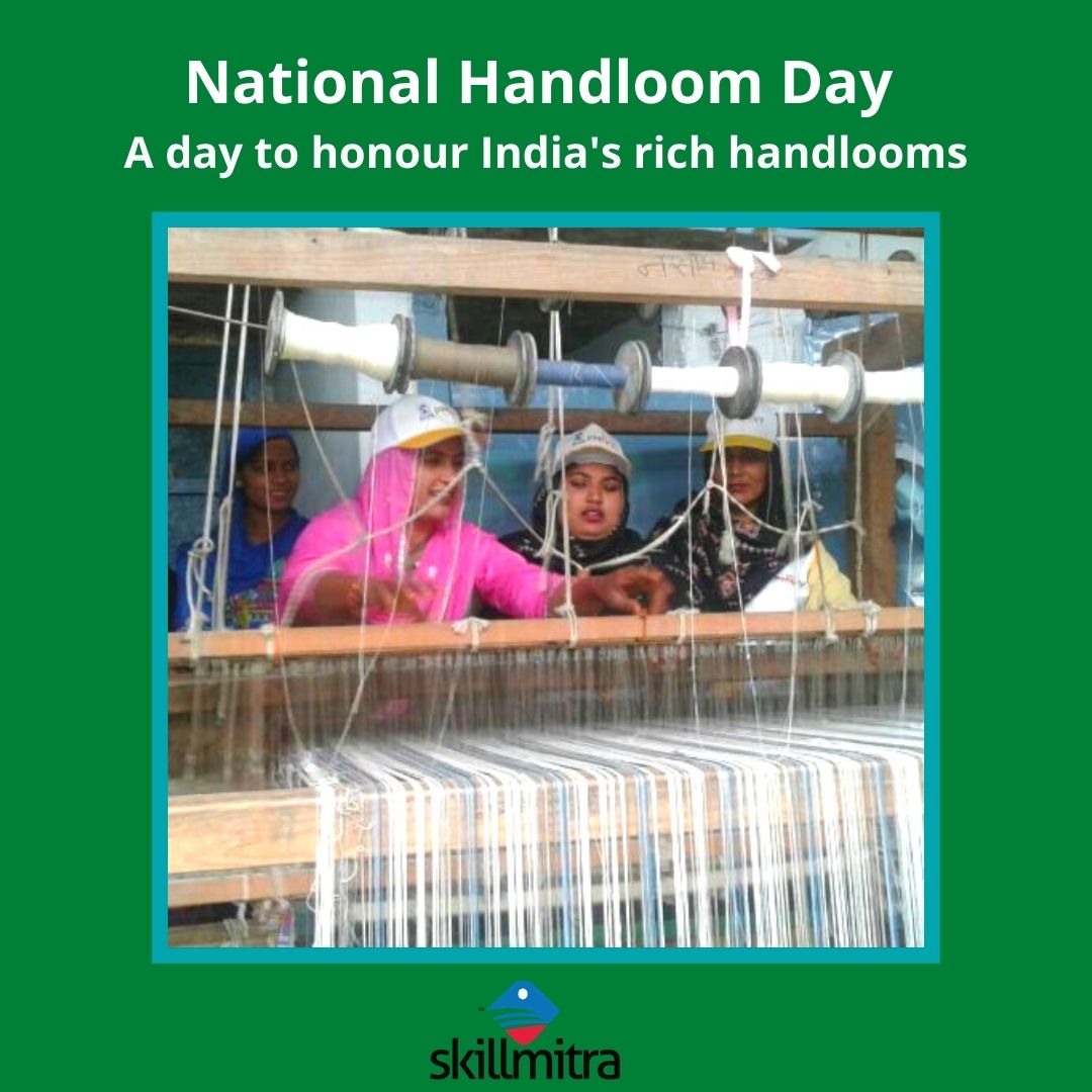#NationalHandloomDay 
On this National Handloom Day, celebrating the skill, magic, and beauty of our artisans and handloom products. #AtmaNirbharBharat #vocal4handmade #VocalForLocal <a href="/TexMinIndia/">Ministry of Textiles</a> <a href="/TextileSSC/">Textile Sector Skill Council (TSC)</a> <a href="/smritiirani/">Smriti Z Irani</a>