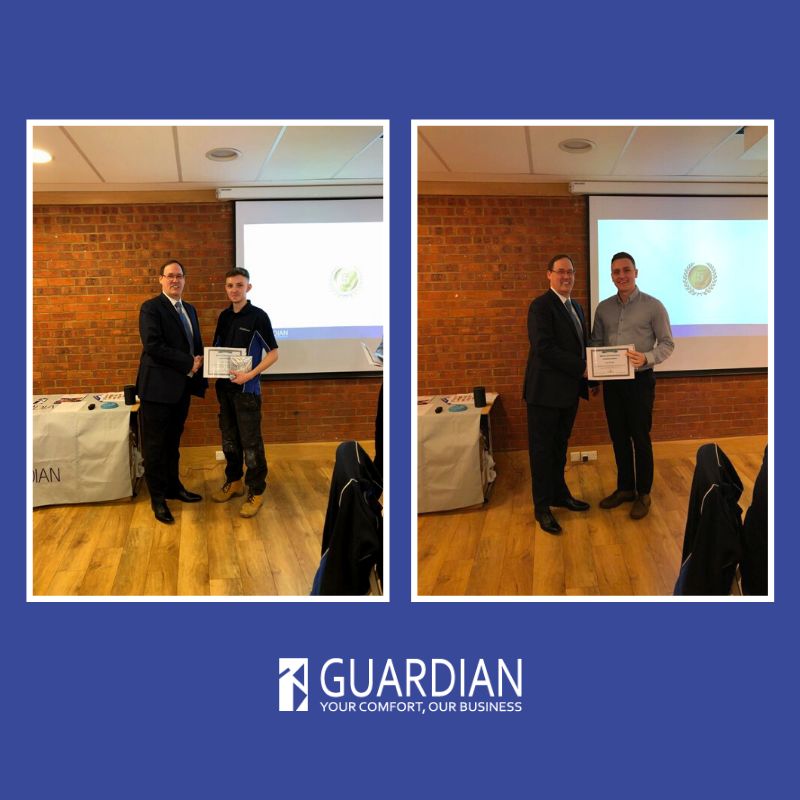 #Throwback to our award-presentation at our annual company meeting! These wonderful lads have been recognised for 5 years of service to Guardian! 👏💙

We're looking forward to a time where we can gather and celebrate like this again soon.