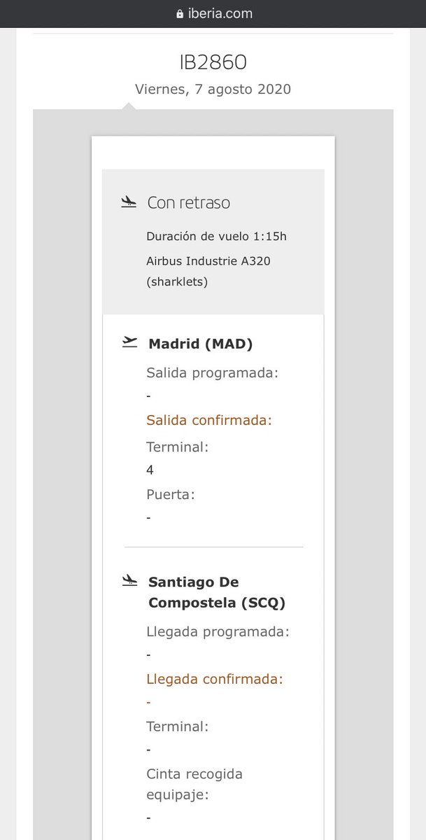 aeropuerto_LCG's tweet photo. El vuelo charter con el Fuenlabrada no operá hoy desde Alvedro. Este es el plan de vuelo previsto. Según la web de Iberia se encontraría “retrasado”. https://t.co/5BGOrnPiTW