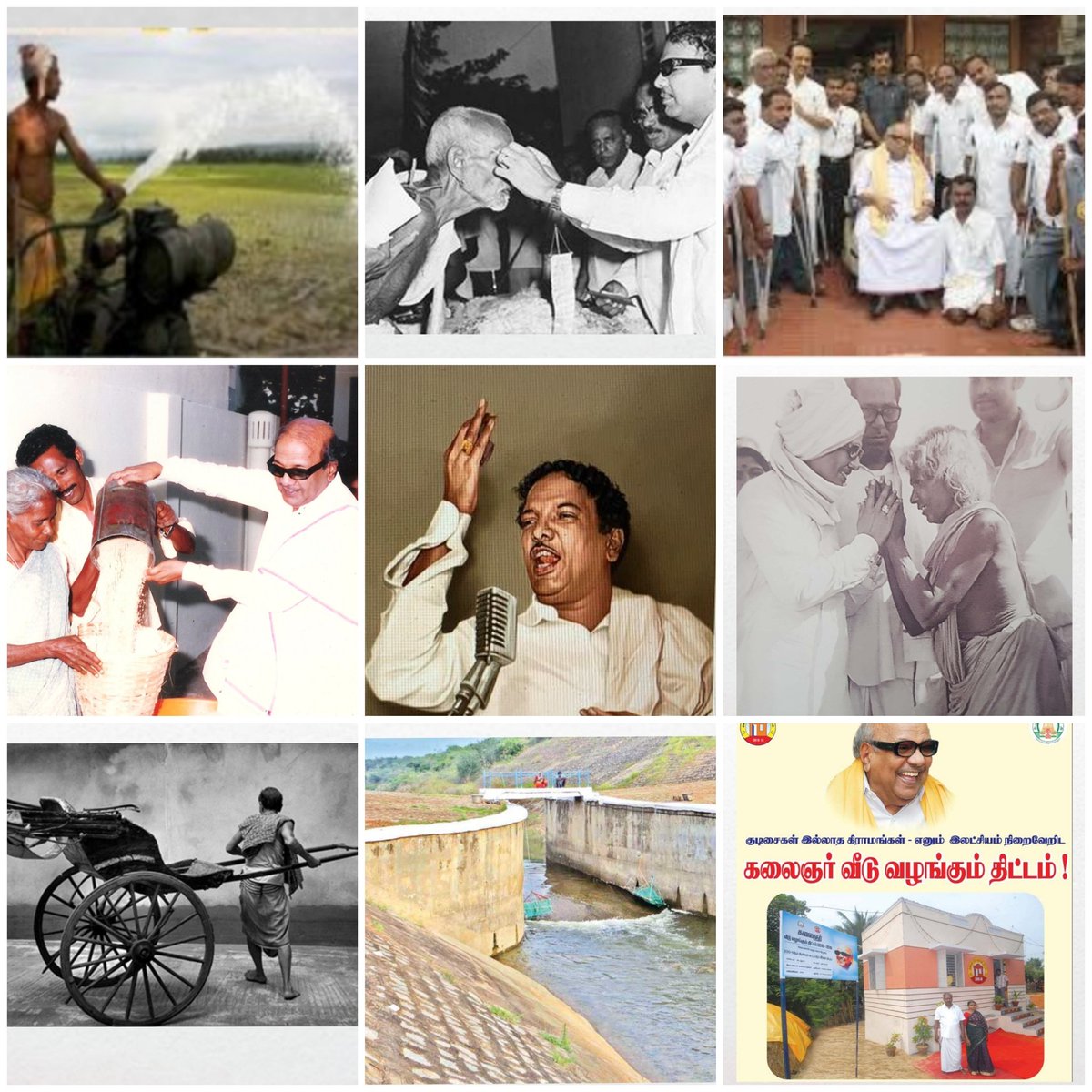 All the policies he introduced was based on humanitarian principles which inturn has scientific evidence of mobilising the mass. If not for him, I am not sure if TN would have excelled in the Health, Social and Economic indices today. Thankyou MK. 16/16 #எங்கெங்கும்கலைஞர்