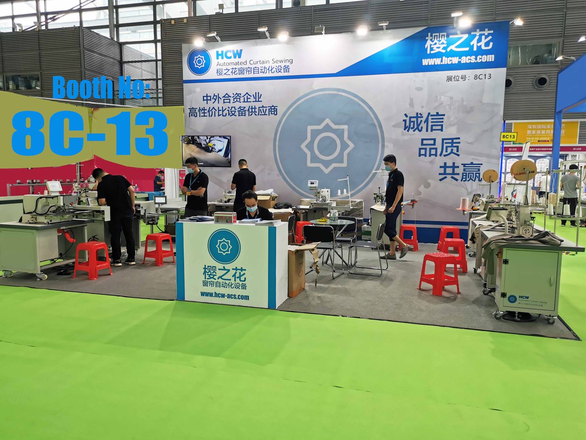 hcwacs's tweet image. We're here! Home Furnishing Expo Shenzhen,
Booth No: 8C-13
7-10 August 2020
Look forward to meeting you!
#curtains #sewingmachine #pleating