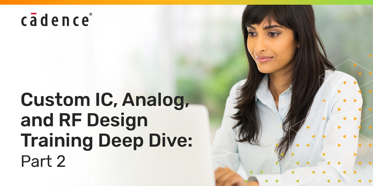 CadenceIndia's tweet image. Expand your knowledge of #Cadence tools like Virtuoso and Spectre by taking a deep dive into part 2 of the blog series titled, &apos;Custom IC, Analog, and RF Design Online Training&apos;. 

Read more! bit.ly/2Pm9h5J

#LearnWithCadence