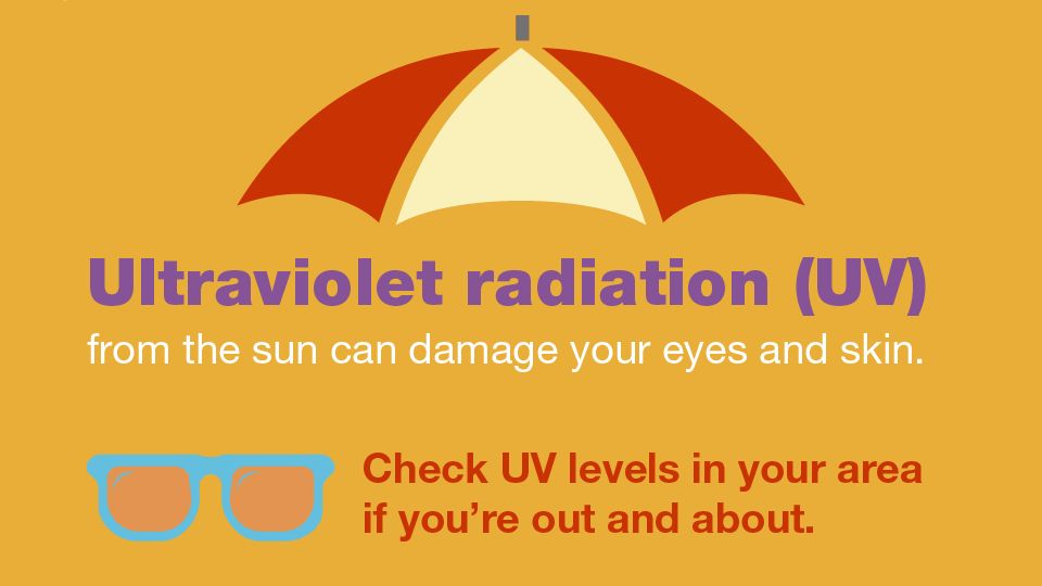 UKHSA's tweet photo. Try to stay out of the direct sun between 11am &amp; 3pm when UV rays are strongest. 

Monitor the UV index at https://t.co/6YmOLhtjFd

#BeatTheHeat. https://t.co/GILOY9ey5e
