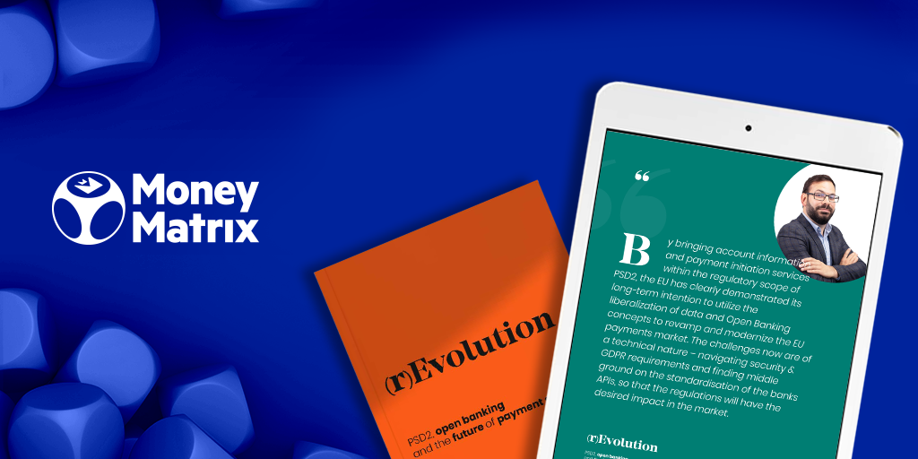 MoneyMatrixLtd's tweet photo. We are delighted to participate in Seed's industry report (r)Evolution, PSD2, Open Banking and the future of payment services.

Read more on the report: https://t.co/sNQd5D5fVQ https://t.co/OPm1cw6hyp