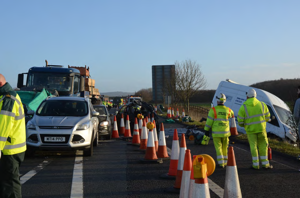 The court was told how Majury, of Milton Road, Coppull, reacted just half a second before the fatal collision, which resulted in a seven-car pileup and seriously injured five others.