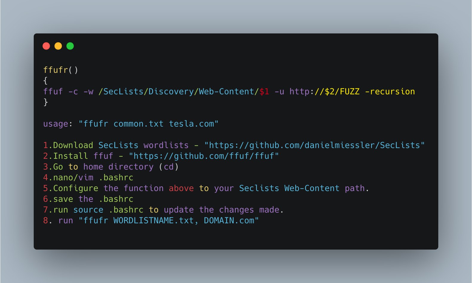 Nagli on twitter ffufr simple bash one liner script to sort your