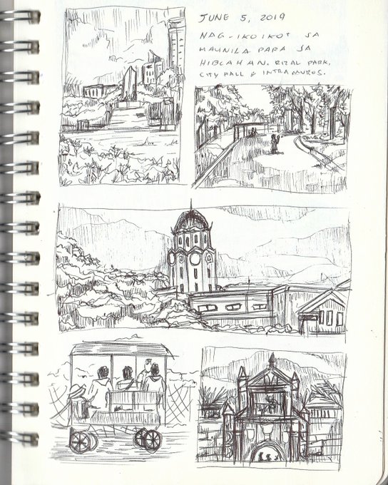 Visual diary entry no. 1

June 5, 2019:
Nag ikot ikot ako sa Manila para mag shoot para sa hiblahan 