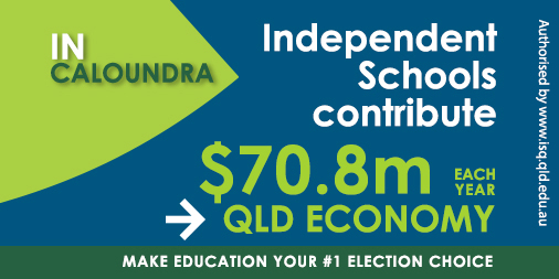 In the electorate of Caloundra, independent schools contribute $70.8m to the state's economy. Make education your #1 election choice. #valueofindependentschools  tiny.cc/ISQ