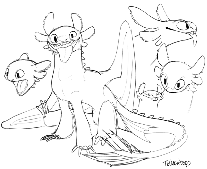 watches httyd 2 .... feels nostalgic..... draws dragons...... 