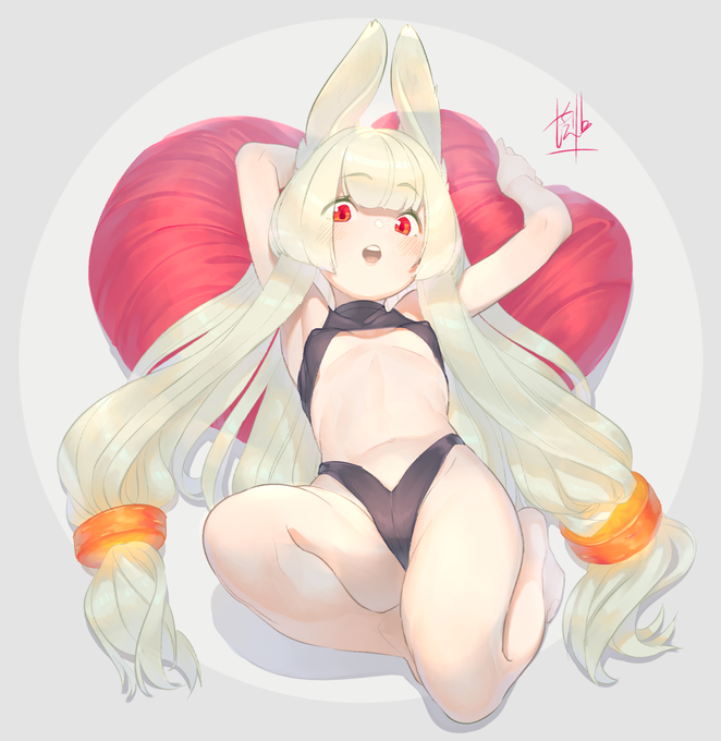 ウサギ塗った(`、3_ヽ)_ 