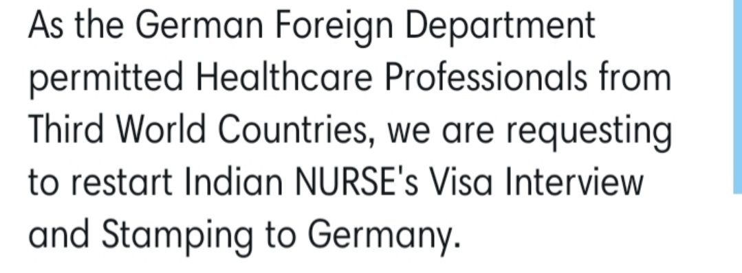 AnnJoselin's tweet photo. @AmbLindnerIndia @HeikoMaas @jensspahn @GermanyinIndia @IndiainHamburg @CGIFrankfurt @IndiainHamburg @HardeepSPuri @PMOIndia @ShashiTharoor @DrSJaishankar 

#RestartIndianNursesVisaServicesToGermany
#ReopenGermanEmbassiesInIndia
#StartFreshVisaAppointments
#RestartEmploymentVisa https://t.co/oeuLcQ89rm